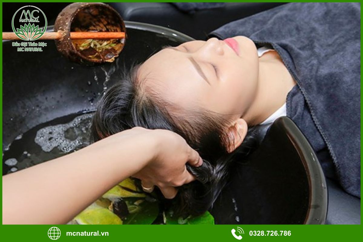Hướng dẫn gội đầu bằng dầu gội bồ kết đúng cách