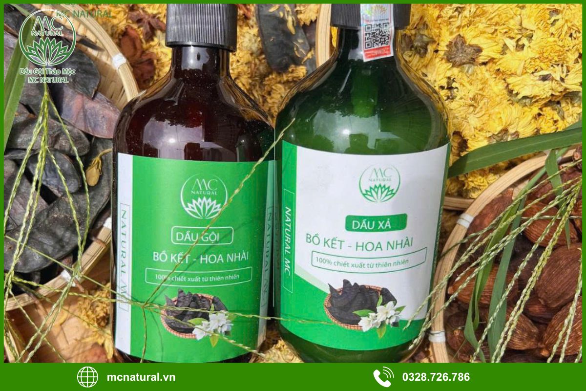 Quy trình gia công dầu gội bồ kết cho salon tóc của MC Natural